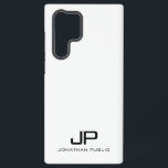 Elegant Modern Monogram Best Black & White Gifts Samsung Galaxy Case<br><div class="desc">Elegant Modern Minimalist Monogram Template Black And White Trendy Best Gifts Phone Cases & Accessories / Samsung Cases / Galaxy S22 Ultra Case.</div>