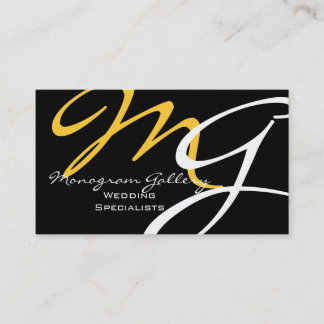 Elegant Modern Monogram Business Cards