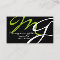 Elegant Modern Monogram Business Cards
