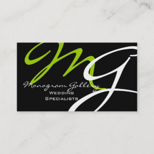 Elegant Modern Monogram Business Cards