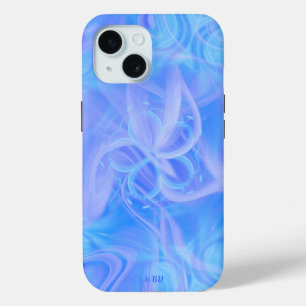 Elegant Modern Monogram Colourful Design iPhone 15 Case