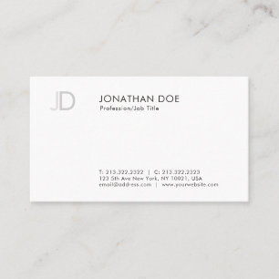 Elegant Modern Monogram Cool Template Professional Business Card