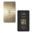 Elegant Modern Monogram Professional Faux Gold