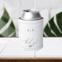 Elegant Modern Monogram Wedding Favours
