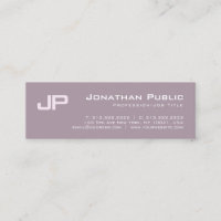 Elegant Modern Monogrammed Design Salon Plain