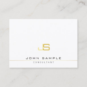 Elegant Modern Monogrammed Template Professional Business Card