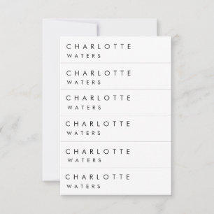 Elegant Modern Name Place Card