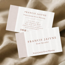 Elegant Modern Natural Tones Event Planning