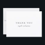 Elegant Modern Neutral Wedding Thank You Card<br><div class="desc">This design is part of a timeless wedding invitation suite featuring delicate typography and a clean,  minimalist layout. Its neutral,  modern aesthetic gives it a refined and sophisticated feel,  allowing it to pair beautifully with both soft and bold colour wedding palettes.</div>