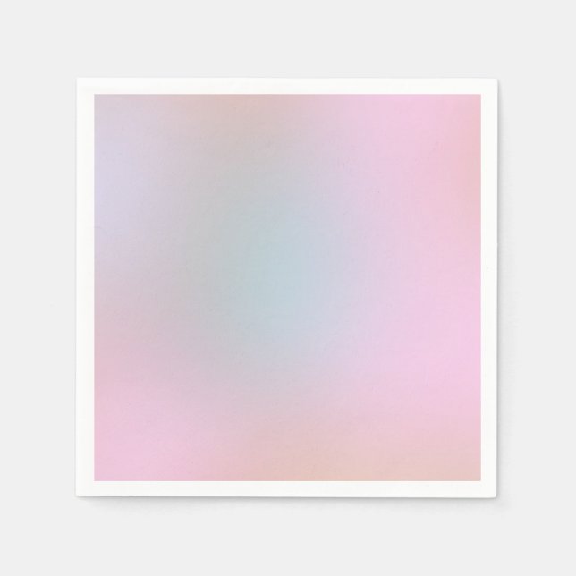 Elegant Modern Pastel Colours Abstract Art Napkin (Front)