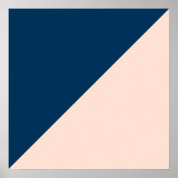 elegant modern pastel peach navy blue colour block