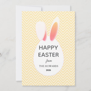 Elegant Modern Patterns Happy Easter Photo Holiday Card
