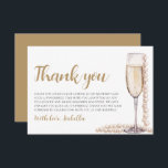 Elegant Modern Pearls and Prosecco Bridal Shower Thank You Card<br><div class="desc">Enhance your post-bridal shower gratitude with our Elegant Modern Pearls and Prosecco Thank You Cards. Crafted with sophistication, these cards exude charm and elegance, perfect for expressing your heartfelt appreciation. Featuring a sleek design adorned with pearls and a hint of bubbly prosecco, they're the ideal way to convey your thanks...</div>
