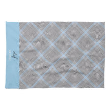 Elegant Modern Personalized Blue Tartan
