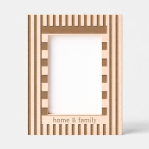 Elegant Modern Personalized Family and Friends Etched Frames