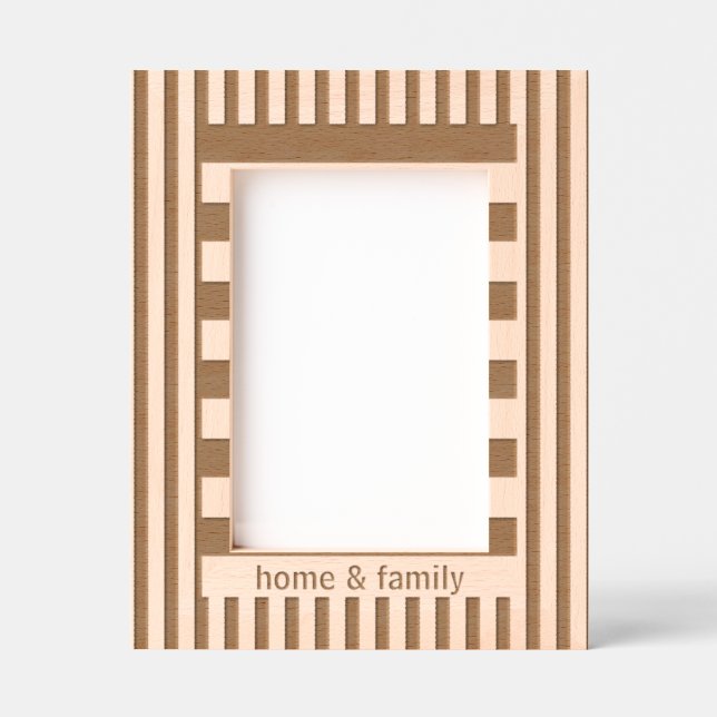 Elegant Modern Personalized Family and Friends Etched Frames (Front)