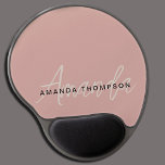 Elegant Modern Personalized With Name Monogram Gel Mouse Pad<br><div class="desc">Upgrade your workspace with our Elegant Modern Personalized With Name Monogram Gel Mouse Pad. This finely crafted mouse pad seamlessly blends contemporary design with a personalized touch, making it the ideal addition to your desk setup. Featuring your name and a monogram, this mouse pad adds a touch of sophistication and...</div>