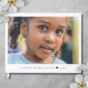 Elegant Modern Photo Guest Book