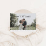 Elegant Modern Photo Save the Date Postcard<br><div class="desc">Elegant Modern Photo Save the Date Postcard</div>