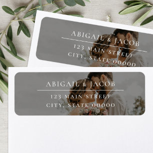 Elegant Modern Photo Wedding Return Address