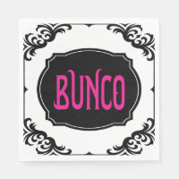 Elegant Modern Pink Bunco Party Night