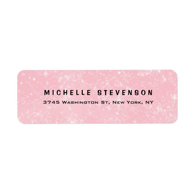 Elegant Modern Pink Feminine Minimalist Personal (Front)