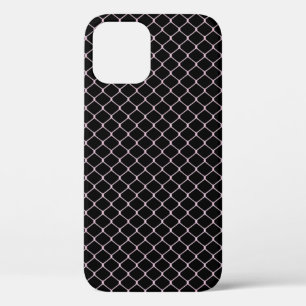 Elegant Modern Pink Fence Chain Pattern   iPhone 12 Pro Case