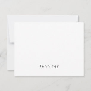 Elegant Modern Plain Professional Own Name Card