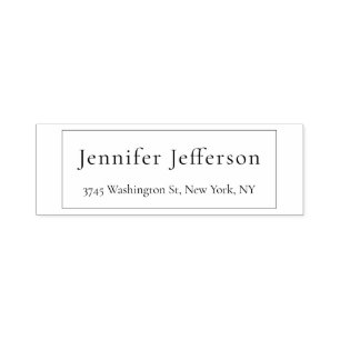 Elegant Modern Plain Professional Self-inking Stamp