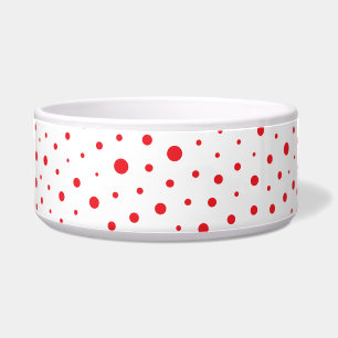 Elegant Modern Polka Dots -Red- Customize BG