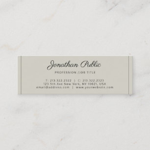 Elegant Modern Professional Chic Design Mini Business Card