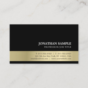 Elegant Modern Professional Creative Gold Look Business Card