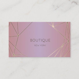 Elegant Modern Professional Geometric,Shiny Business Card