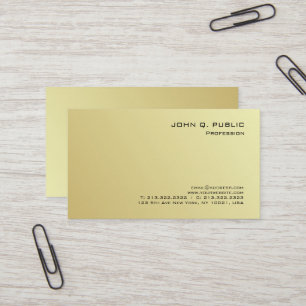 Elegant Modern Professional Gold Look Luxury Business Card