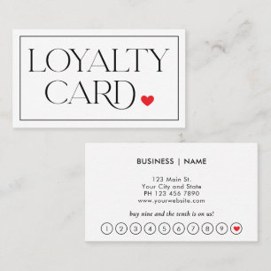 Elegant Modern Professional Loyalty Card