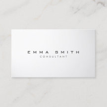 Elegant Modern Professional Plain Black and White