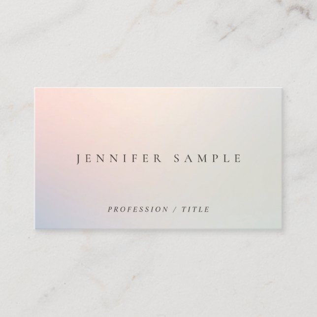 Elegant Modern Professional Template Sleek Business Card (Front)
