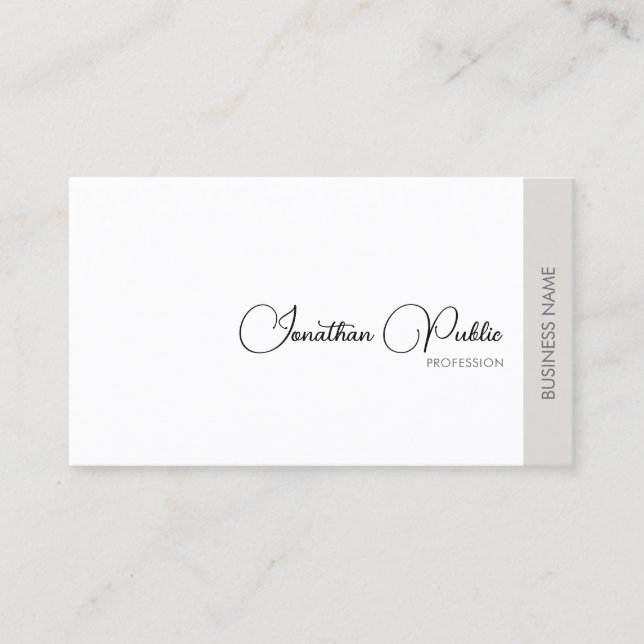 Elegant Modern Professional Trendy Simple Design Business Card (Front)