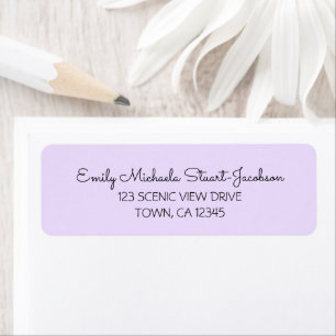 Elegant Modern Purple Contemporary Calligraphy 