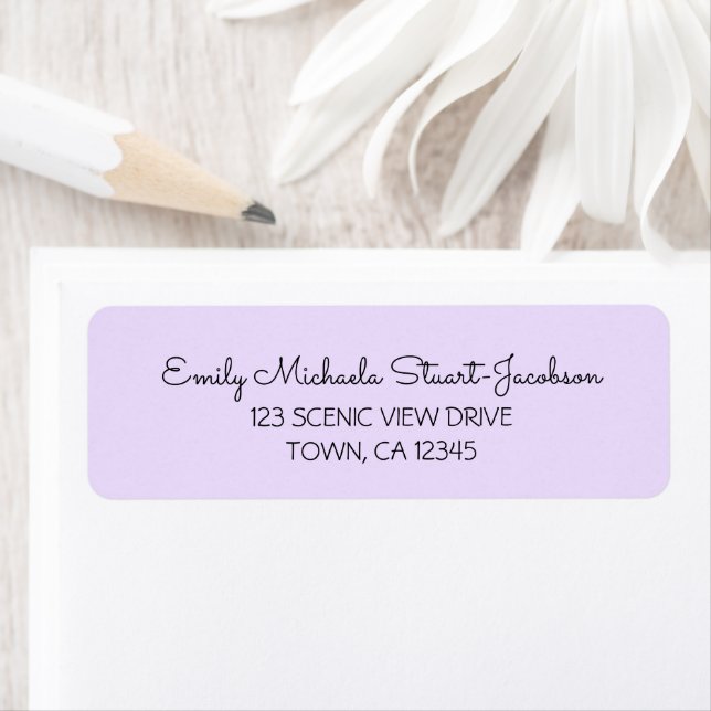 Elegant Modern Purple Contemporary Calligraphy  (En situation)
