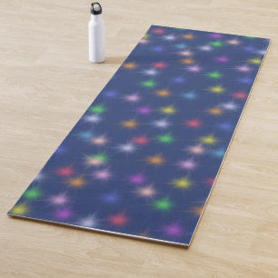 Elegant Modern Rainbow colourful gradient Star Yoga Mat