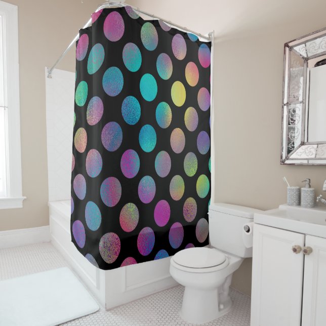 Elegant Modern Rainbow Polka Dots Pattern | (In Situ)