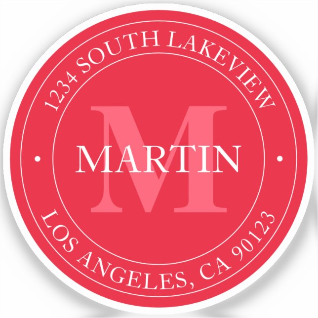 Elegant Modern Red (Front)