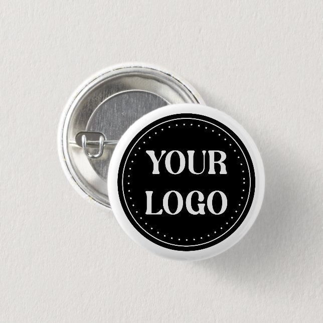 elegant, modern, refined, & editable.  1 inch round button (Front & Back)