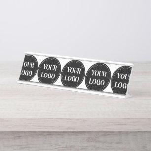 elegant, modern, refined, & editable.  desk name plate