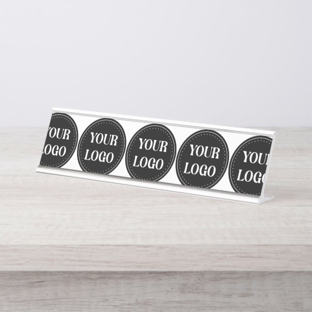 elegant, modern, refined, & editable.  desk name plate (Front)