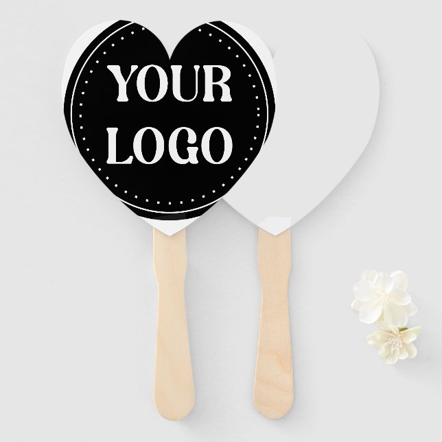 elegant, modern, refined, & editable.  hand fan (Front and Back)