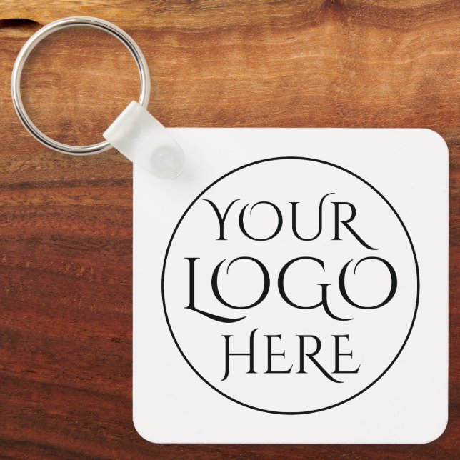 elegant, modern, refined,& editable  keychain (Front)