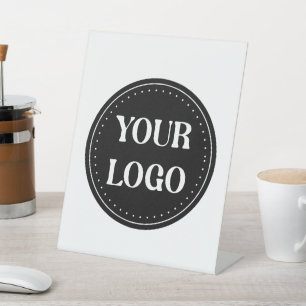 elegant, modern, refined, & editable.  pedestal sign