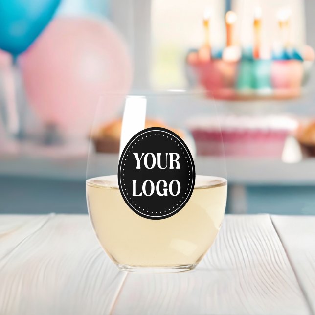 elegant, modern, refined, & editable.  stemless wine glass (Insitu (Baby Shower))